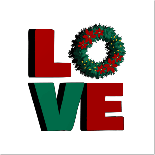 LOVE, christmas design Posters and Art